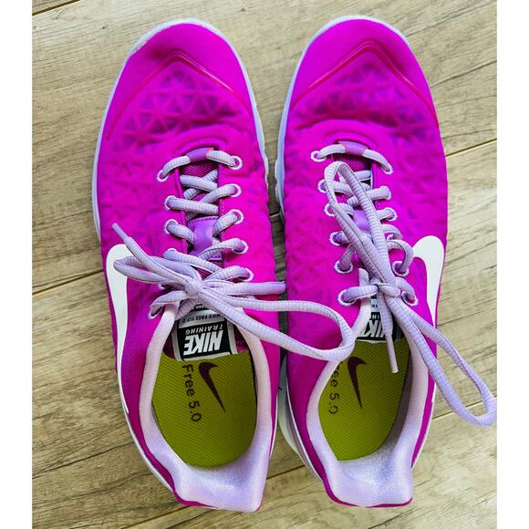 Nike Free Fit 2.0 Purple Women's Running Tennis Athletic Shoes 8.5 Fuchsia - Picture 2 of 8
